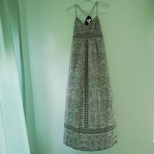Ann Taylor Loft Maxi Dress Black/White Size 8